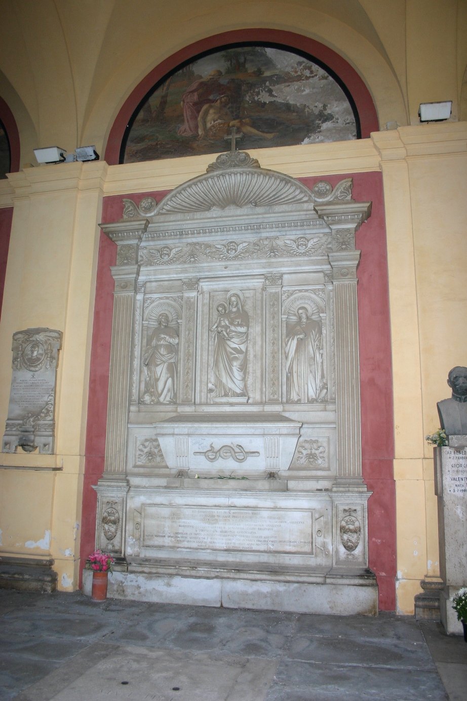 Benedetto Viale Prelà's tomb, Cimitero del Verano, Rome - 02.JPG